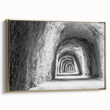 Framed canvas depicting a vintage-style Idaho landscape with muted earth tones, ideal for bedroom wall decor.