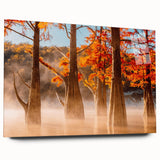 Large abstract wall art depicting a Louisiana landscape in muted earth tones on acrylic glass.