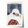 Winter Vogue Cover Print - 1919 Snowy Fashion Illustration Wall Art