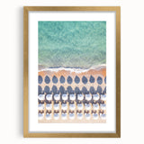 Extra large textured abstract art print in vibrant gold and white tones on canvas, ideal for living room decor.
