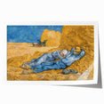 Rolled canvas print of Van Gogh-inspired floral art in vibrant colors, suitable for dining room or bathroom wall decor.