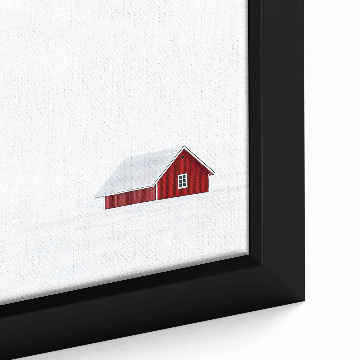 Close-up of a textured abstract landscape canvas print, featuring vibrant colors and intricate details, beautifully framed for modern home decor. Perfect for enhancing living spaces with artistic flair.