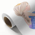 Princess Mermaid Girls Room Wall Art – Kids Room Art Print