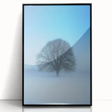 Abstract landscape artwork framed in black acrylic, showcasing vibrant colors and dynamic shapes, ideal for modern home decor and artistic expression.