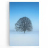 Abstract landscape stretched canvas artwork displaying vibrant hues of blue, green, and gold, ideal for modern home decor or office ambiance, enhancing artistic expression.
