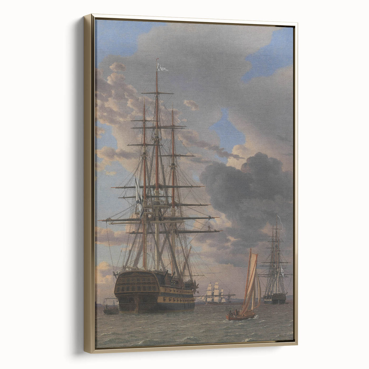 Russian Liner Asow Realism Art Print - Maritime Classical Canvas Decor