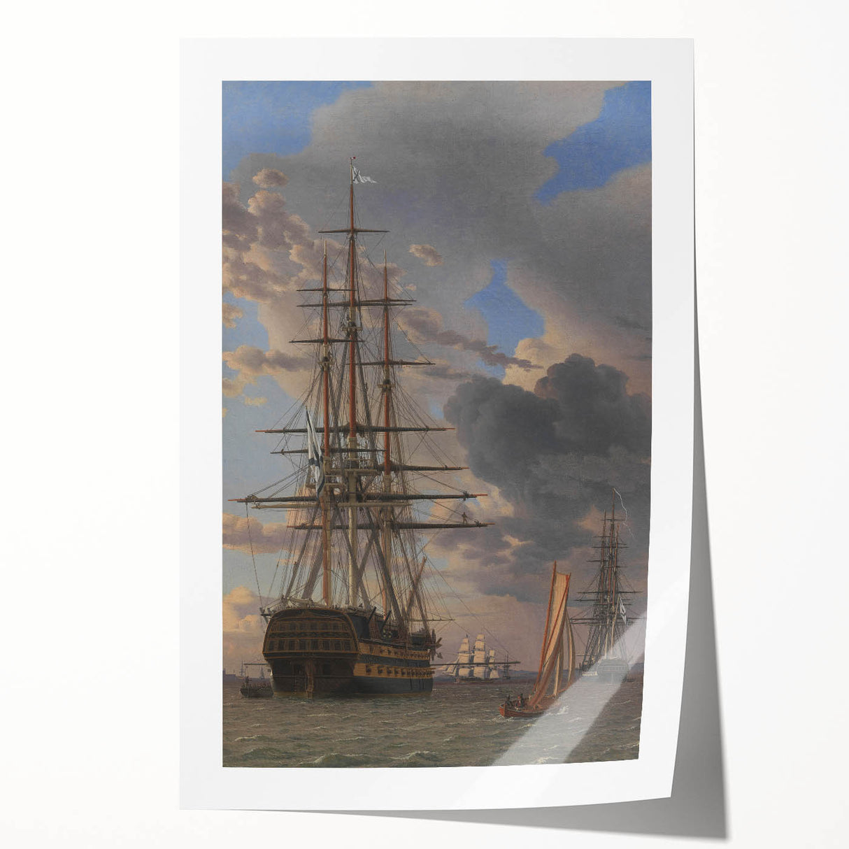 Russian Liner Asow Realism Art Print - Maritime Classical Canvas Decor