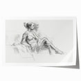 Abstract figurative rolled print showcasing vibrant colors and dynamic shapes, ideal for modern home decor. Packaged securely in a protective cardboard tube.