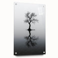 Abstract landscape artwork displayed in acrylic glass from a side view, featuring vibrant colors and unique design. Ideal for modern home decor and art enthusiasts.