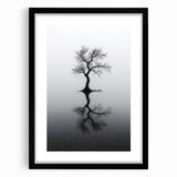 Abstract landscape artwork framed in sleek black, showcasing vibrant colors and textures, perfect for modern home decor or office spaces.