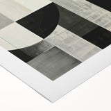 Abstract minimalist wall art on rolled canvas, showcasing soft pastel colors and geometric shapes, ideal for modern home decor. Perfect for stylish interiors.