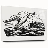 Expressionist Art - Seagull and Steamship at Sea by Leo Gestel