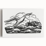 Expressionist Art - Seagull and Steamship at Sea by Leo Gestel