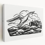 Expressionist Art - Seagull and Steamship at Sea by Leo Gestel