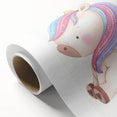 Nursery Wall Art - Cute Pastel Unicorn Print for Kids Room Decor