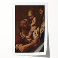 Romanticism Art: Saint Christopher with Christ - Classic Romantic Painting