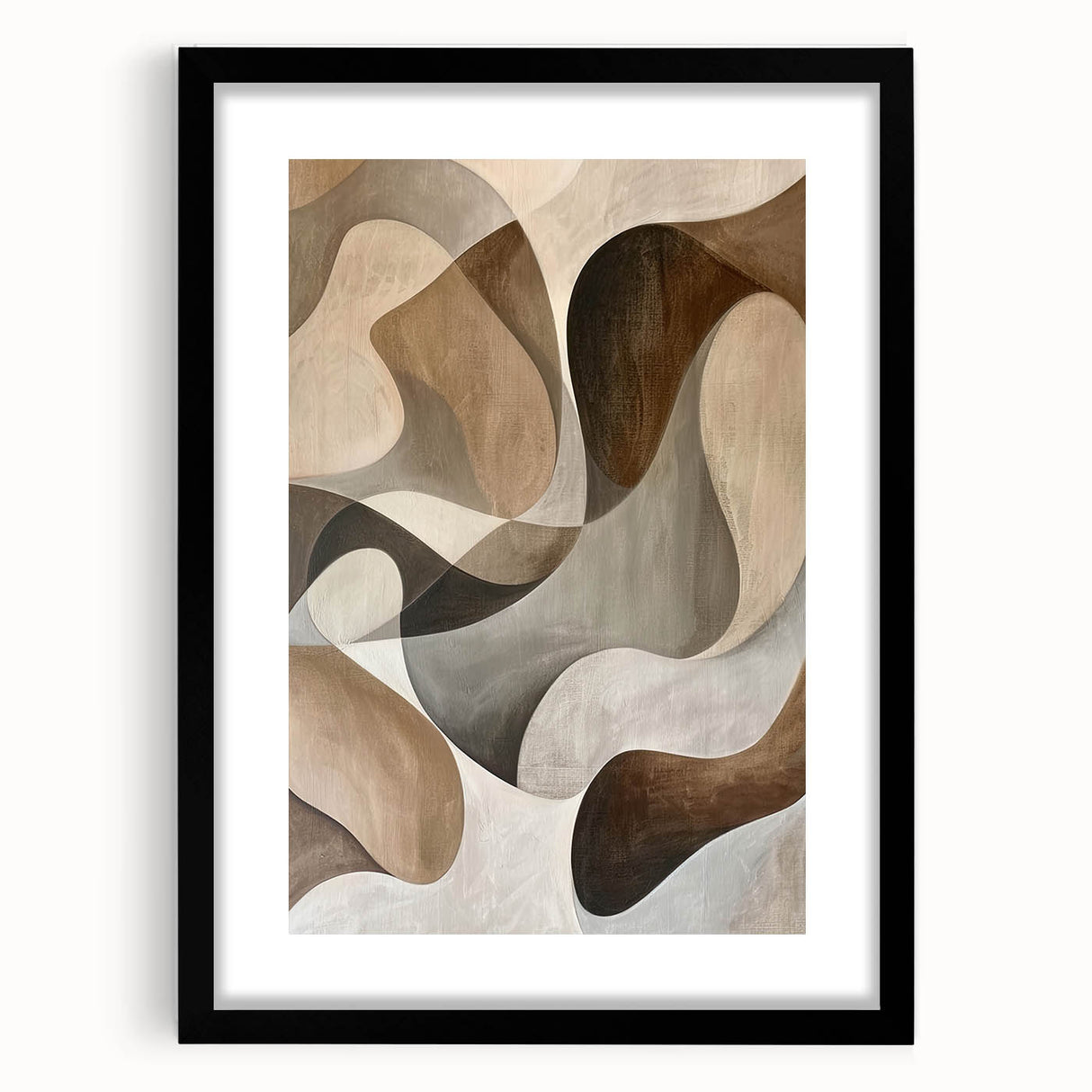 Acrylic Dining Room Artwork - Earthy Abstract Wall Art