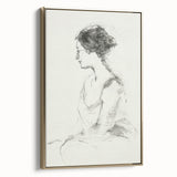 Abstract figurative framed canvas artwork in gold featuring a dynamic side view, showcasing intricate patterns and textures that enhance modern decor aesthetics.
