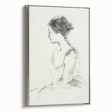 Framed abstract figurative canvas artwork with a silver frame, showcasing dynamic shapes and vibrant colors, designed to enhance modern décor.