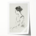 Abstract figurative rolled print showcasing vibrant colors and dynamic shapes, ideal for modern home decor; packaged securely in a cardboard tube.