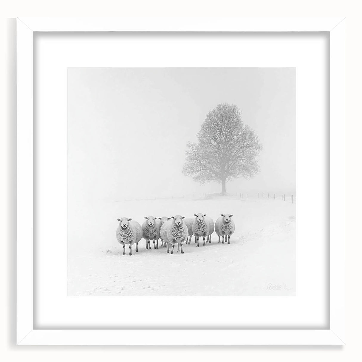 Abstract landscape artwork framed in a sleek white mat, showcasing vibrant colors and unique textures, ideal for modern home decor or art enthusiasts.
