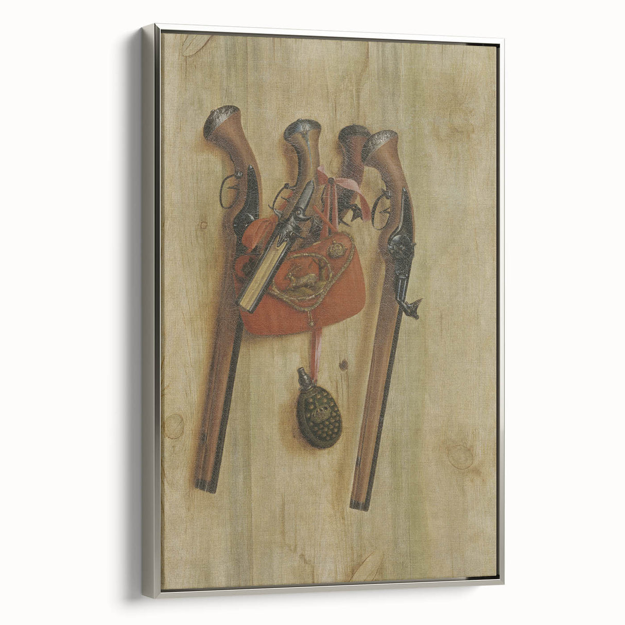 Baroque Hunting Gear: Classic Art Print with Rustic Detail