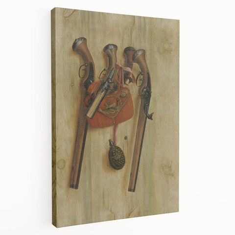 Baroque Hunting Gear: Classic Art Print with Rustic Detail