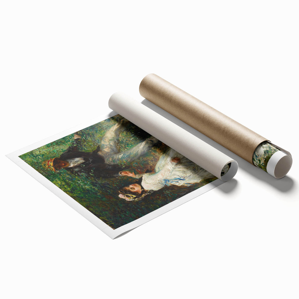 Impressionist Romance - La Promenade by Renoir, Charming Wall Art Print