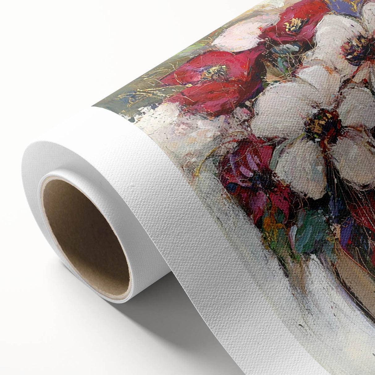 Dining Room Wall Decor - Elegant Floral Canvas Artwork