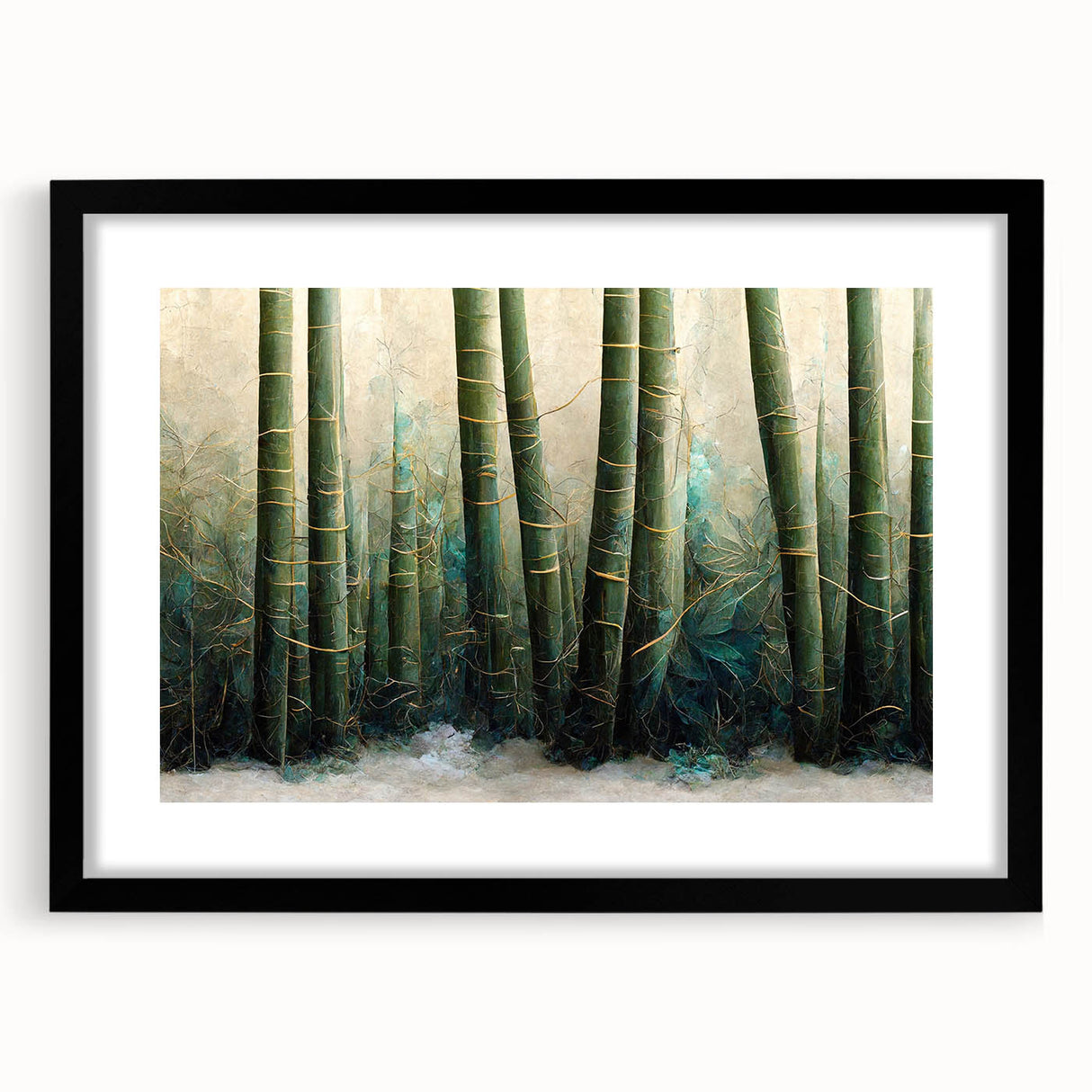 Serene Bamboo Forest Wall Art – Nature-Inspired Canvas Print