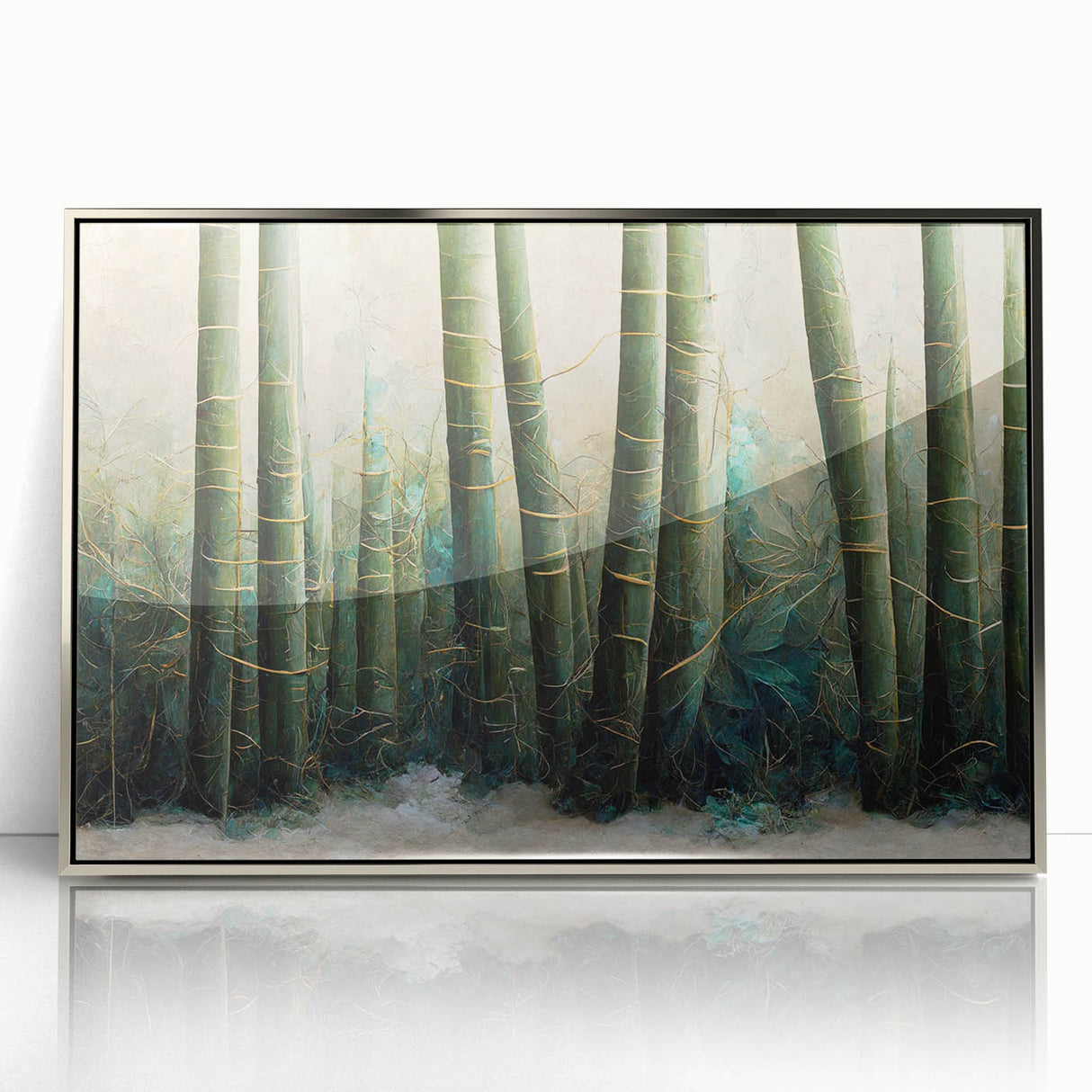Serene Bamboo Forest Wall Art – Nature-Inspired Canvas Print