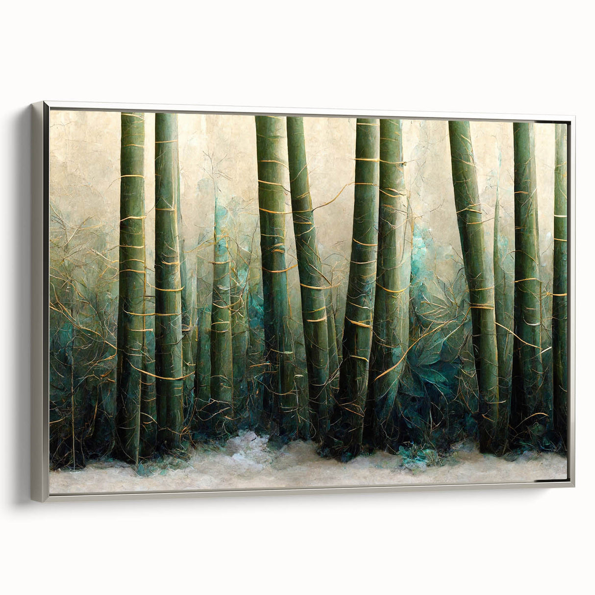 Serene Bamboo Forest Wall Art – Nature-Inspired Canvas Print