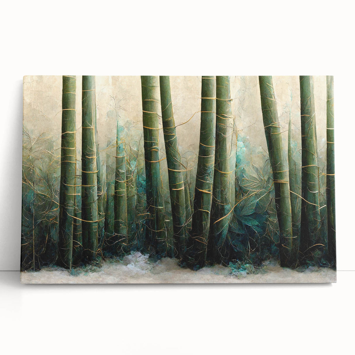 Serene Bamboo Forest Wall Art – Nature-Inspired Canvas Print