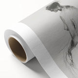 Abstract figurative wall art on rolled canvas showcasing vibrant colors and fluid shapes, presented in a protective cardboard tube for easy display and transport.