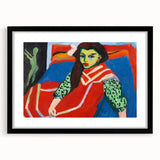 Expressionist Art - Seated Girl (1910) by Ernst Ludwig Kirchner