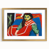 Expressionist Art - Seated Girl (1910) by Ernst Ludwig Kirchner