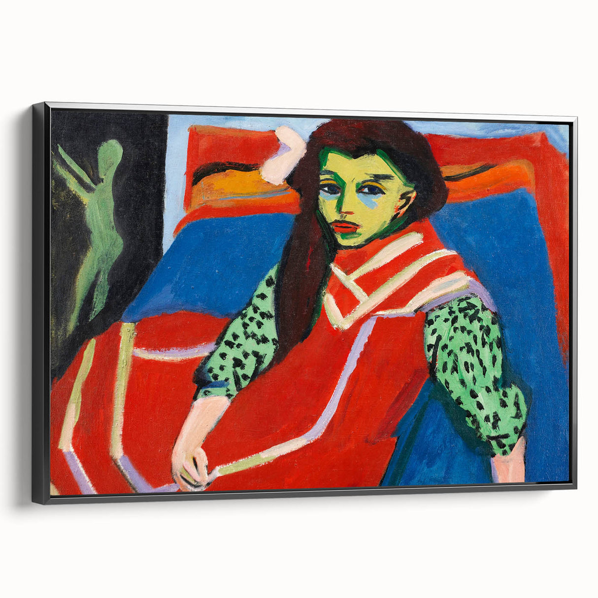 Expressionist Art - Seated Girl (1910) by Ernst Ludwig Kirchner