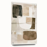 Contemporary Dining Art Pieces - Neutral Abstract Canvas