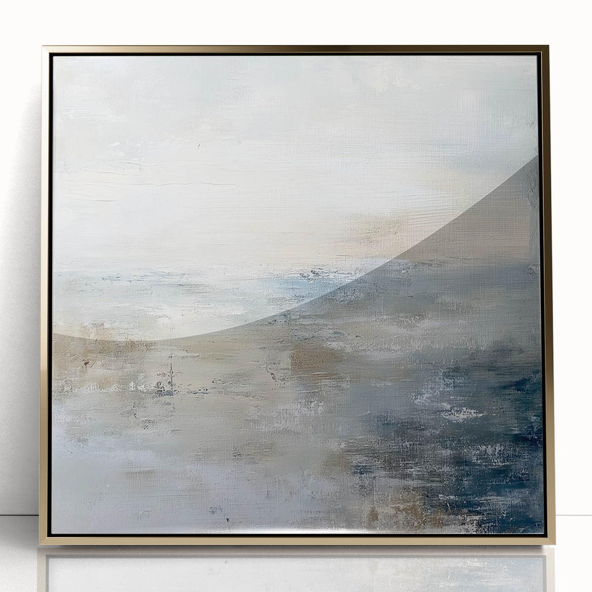 Coastal Serenity Living Room Wall Art – Abstract Canvas Print