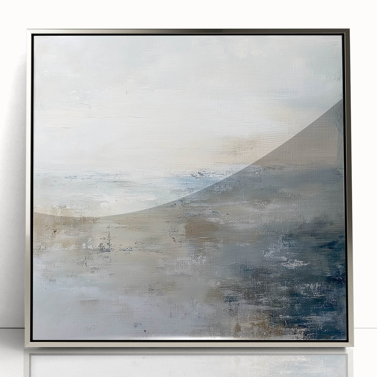 Coastal Serenity Living Room Wall Art – Abstract Canvas Print