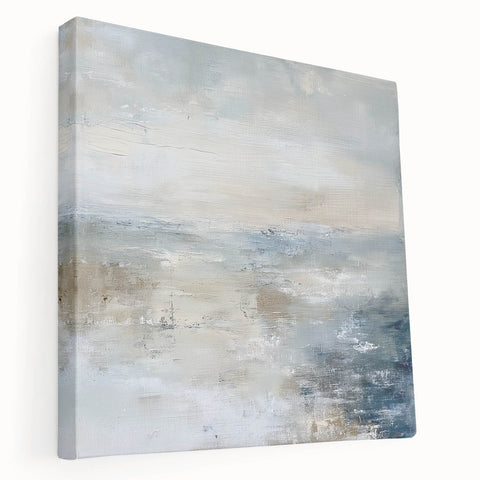 Coastal Serenity Living Room Wall Art – Abstract Canvas Print