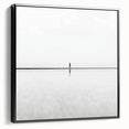 Abstract landscape framed canvas in a sleek black frame, showcasing vibrant colors and dynamic shapes. Ideal for modern home decor and artistic spaces. This artwork adds a contemporary touch to any room, enhancing aesthetic appeal and creativity.