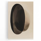 Abstract minimalist wall art on stretched canvas featuring soft pastel colors and geometric shapes, perfect for modern home decor and enhancing interior aesthetics.