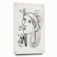 Modern Wall Art - Abstract Black & White Woman Illustration for Minimalist Decor