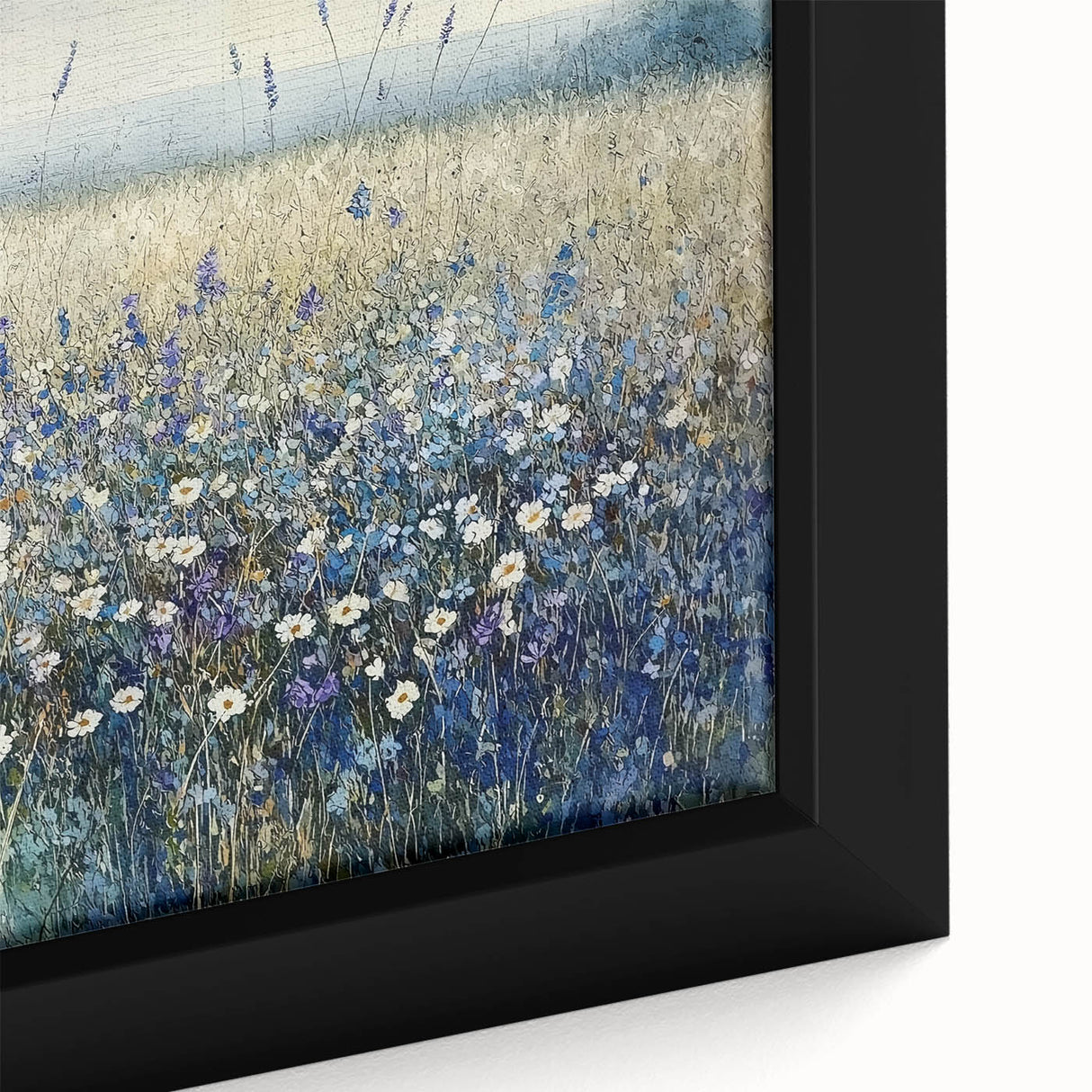 Framed Dining Room Prints - Tranquil Floral Landscape Art
