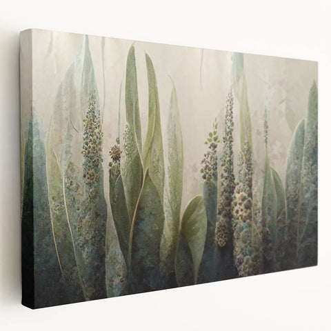 Elegant Botanical Living Room Wall Art – Nature Canvas Print