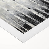Modern Abstract Wall Art – Monochrome Birch Tree Forest Canvas