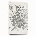 Modern Wall Art - Abstract Black & White Geometric Print for Bold Decor