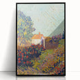 Colorful Impressionist Landscape - Van Gogh’s Garden Scene Wall Art Print
