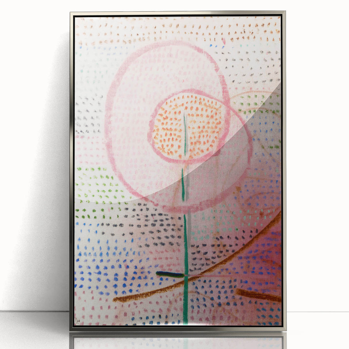 Modern Wall Art - Abstract Blossoming Flower Print for Trendy Decor